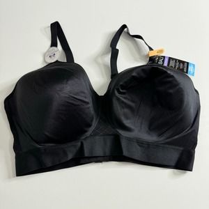 NWT BALI Cool Comfort Wireless Smoothing Black Bra 42DD